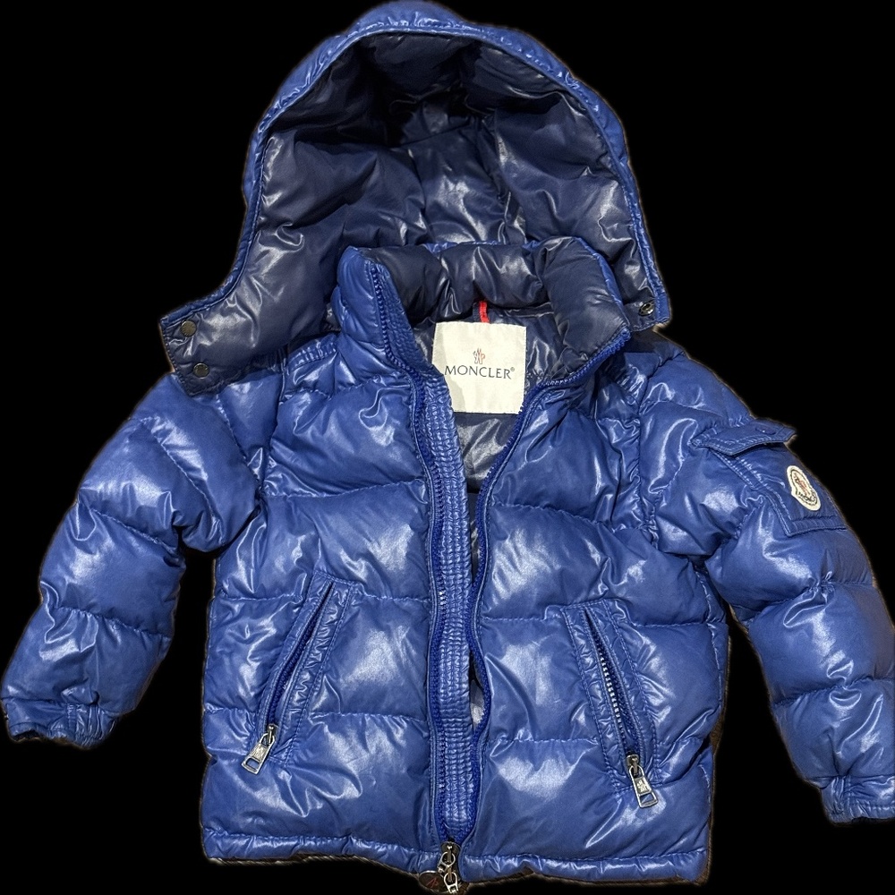 Moncler Boys Hooded Puffer Jacket Size 3Y